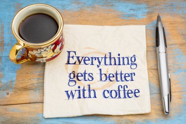 Her şeyi ile kahve daha iyi olur