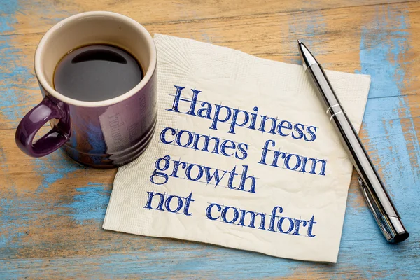 La felicidad viene del crecimiento — Foto de Stock