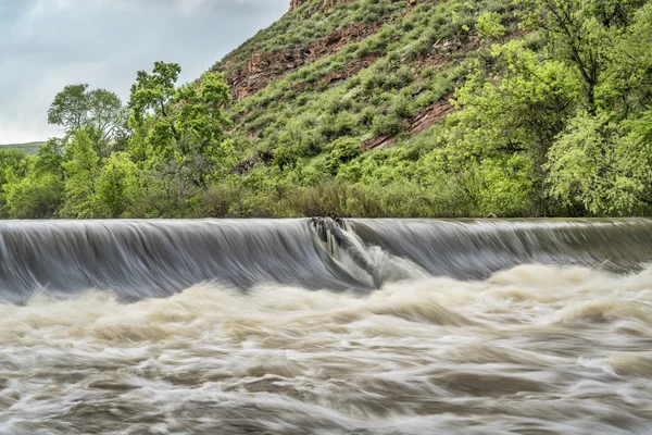 Poudre river diversion dam — Stock Photo, Image