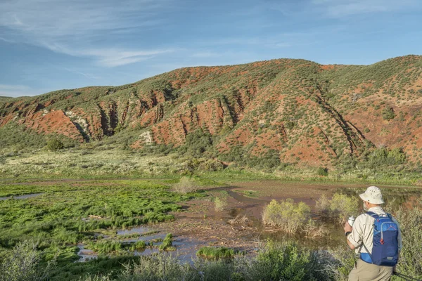 Wanderer am Fuße des Colorado — Stockfoto