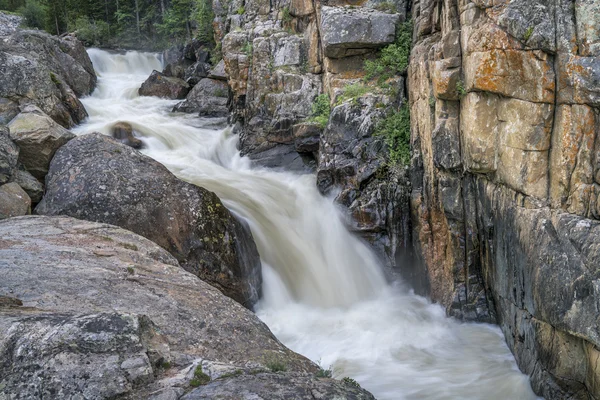 Poudre Falls bij hoog water — Stockfoto