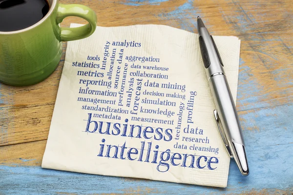 Business intelligence parola cloud — Foto Stock