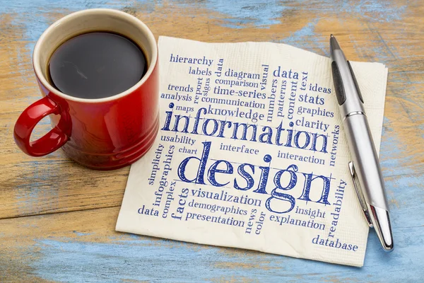 Information design word cloud — Stockfoto