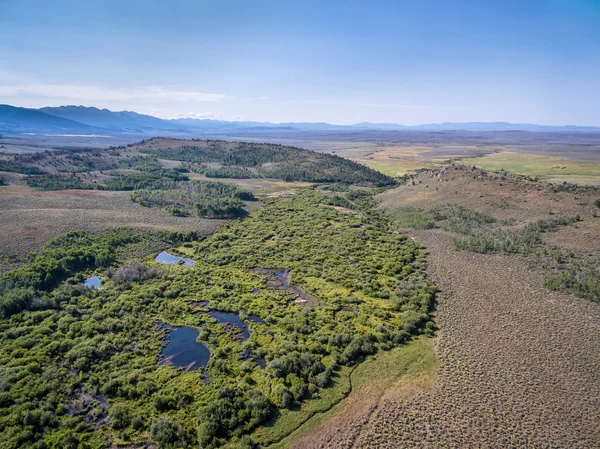 Vue aérienne d'un ruisseau dans le Colorado — Photo