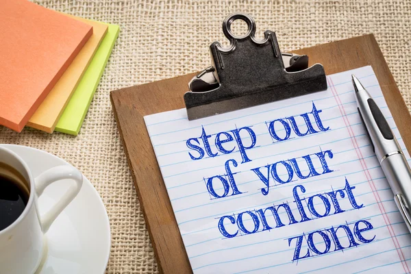 Stap uit je comfortzone — Stockfoto