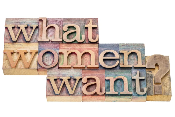 Apa yang wanita inginkan? — Stok Foto