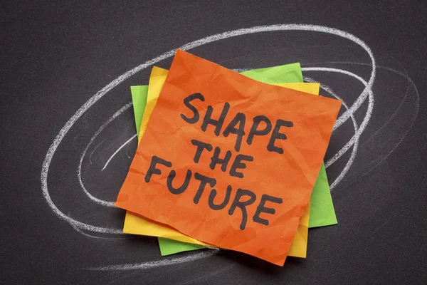 Shape the future note — Stock Photo, Image