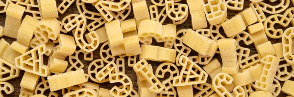 Abc 123 Pasta Artigianale Legno Fondo Texture Banner Web Panoramico — Foto Stock