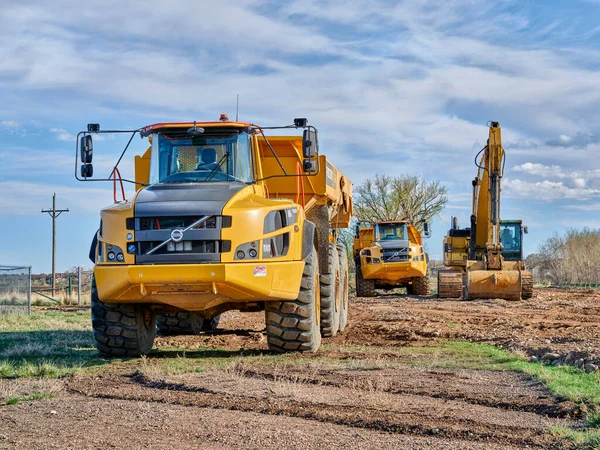 Fort Collins Usa April 2021 Krachtige Volvo A45G Knikladers Cat — Stockfoto