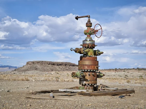 Utah Merkezinde Bir Çöl Manzarasında Sayısız Kapakçık Bulunan Kullanılmamış Bir — Stok fotoğraf