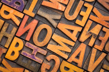 Renk mürekkebi ile boyanmış basılı basım bloklarının arkaplanı