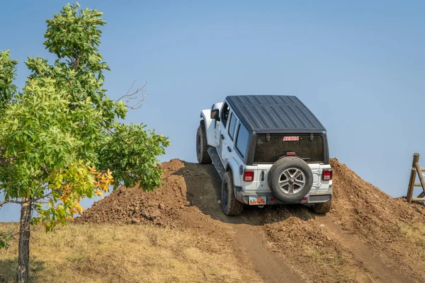 Loveland États Unis Août 2021 Jeep Wrangler Sur Parcours Démo — Photo