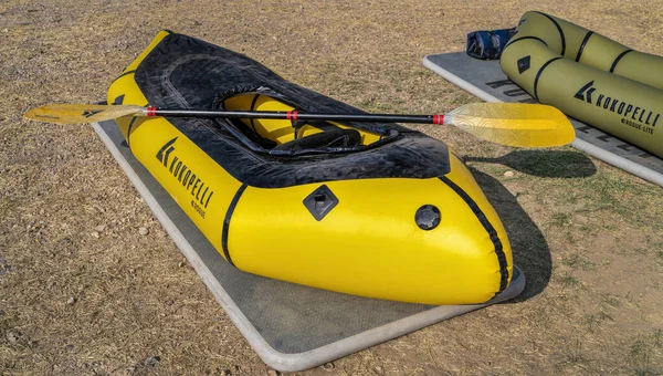 Loveland Usa Augusti 2021 Kokopelli Rogue Packraft Med Werner Paddel — Stockfoto