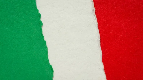 Talya Nın Ulusal Bayrağının Renkleriyle Soyut Kağıt Yeşil Beyaz Kırmızı — Stok fotoğraf