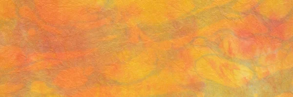 Background Orange Red Marbled Momi Paper Bottom Side Panoramic Web — Stock Photo, Image