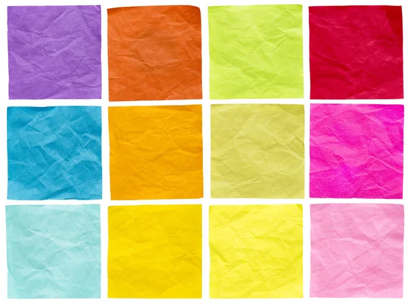 Blank isolated sticky notes — Stock Photo, Image