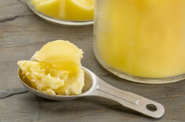ghee - clarified butter spoon clipart