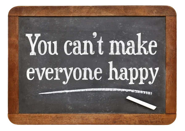 You can not make everyone happy — Stock Photo, Image