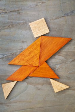 Tangram çalışan rakam