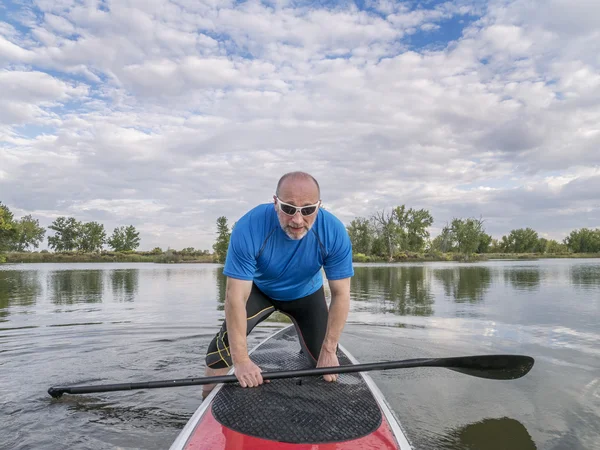 Stand up paddling - SUP — Stock Photo, Image