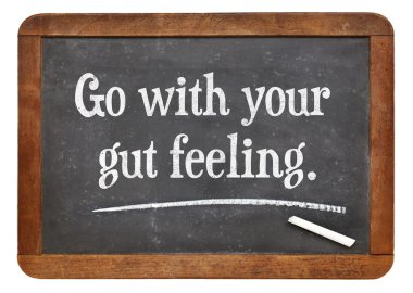 go with your gut feeling clipart