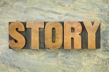 hikaye kelime tipografi