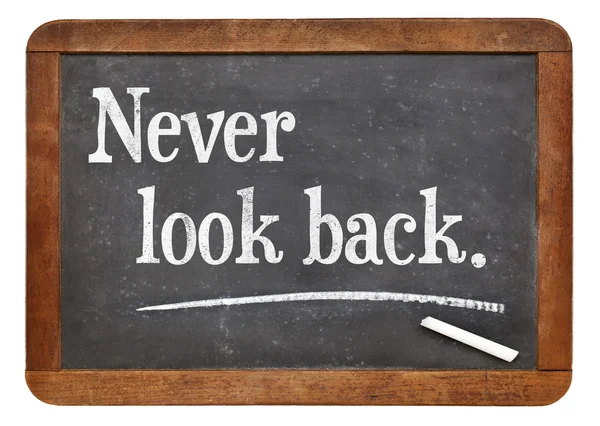 Se aldrig tillbaka. — Stockfoto