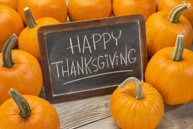 Mutlu Şükran günü yazı tahtası