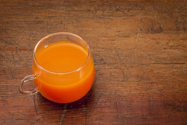 Tazza di succo di carota — Foto Stock