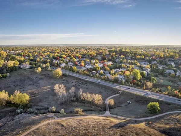 Luftaufnahme von Fort collins — Stockfoto