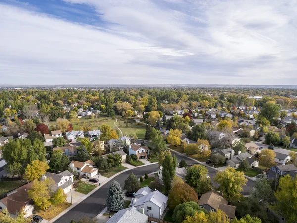 Colorado houses aerial view — Stock Photo, Image