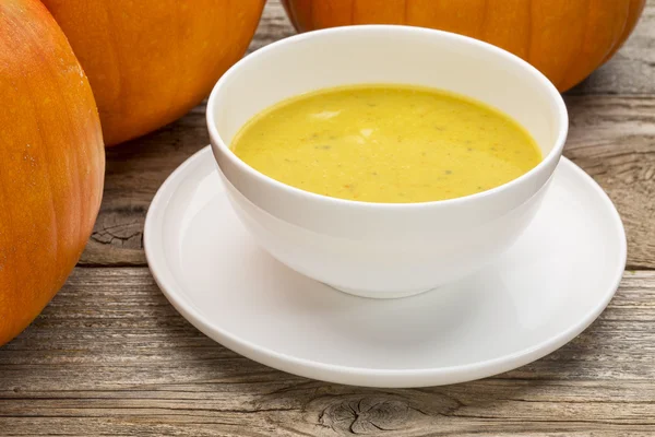 Pumpkin cream soup — Stock Photo, Image