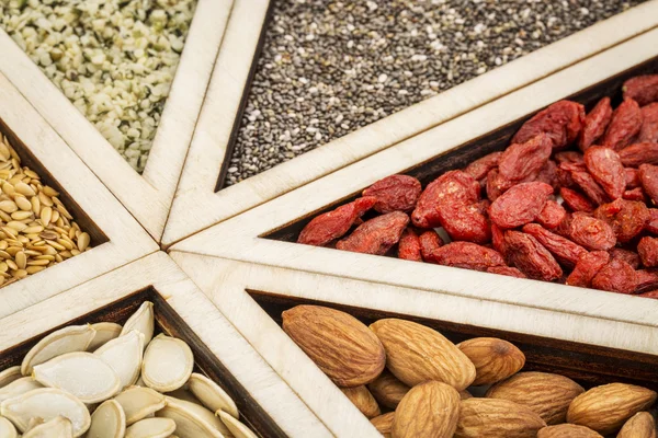 Αφηρημένο superfood δίσκο — Φωτογραφία Αρχείου