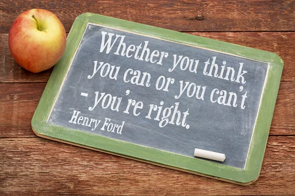 Citazione motivazionale di Henry Ford — Foto Stock