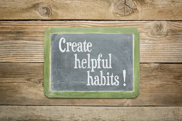 Criar hábitos úteis — Fotografia de Stock