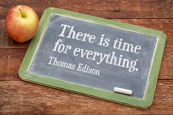 Thomas Edison에 의해 동기 부여 인용 — 스톡 사진