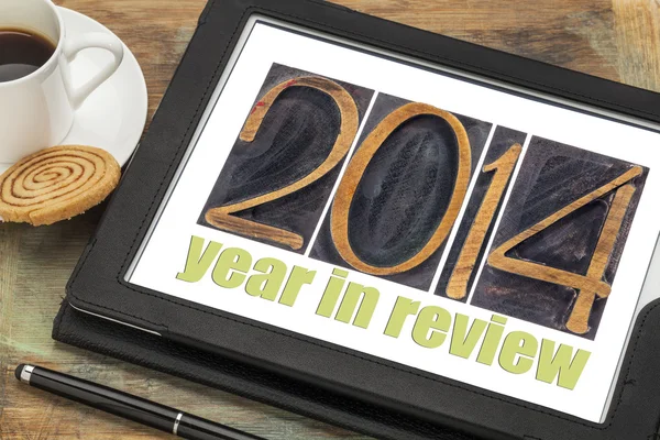 Year 2014 in review — Stock Photo, Image