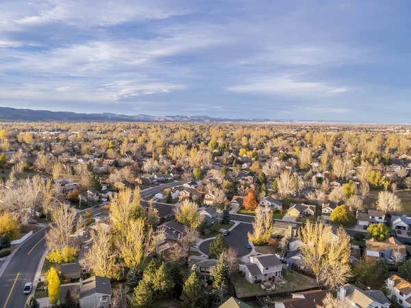 Colorado huizen luchtfoto — Stockfoto