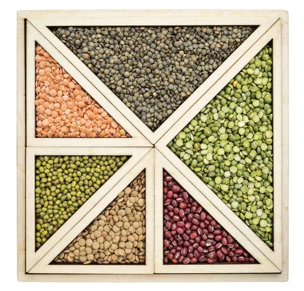 Beans and lentils abstract — Stock Photo, Image