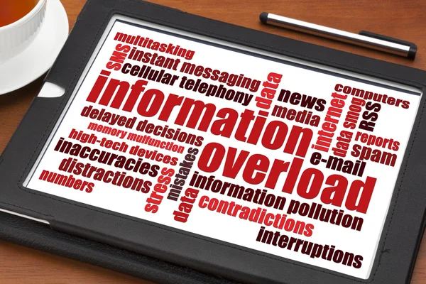 Information overload concept — Stock Photo, Image