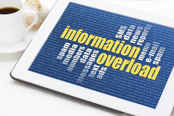 Informatie overload concept — Stockfoto