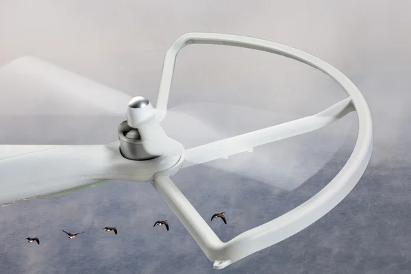 Drone propeller forgó — Stock Fotó