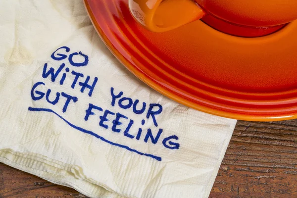 Go with your gut feeling — Stock Photo, Image