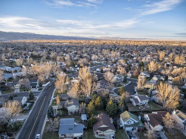 Naplemente a Colorado város felett — Stock Fotó