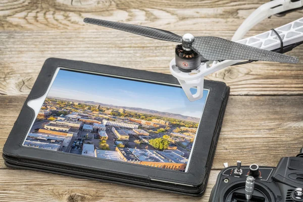 Drone luchtfotografie concept — Stockfoto