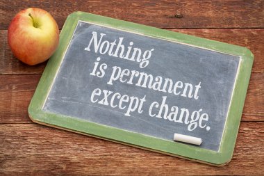 Nothing is permanent except change clipart