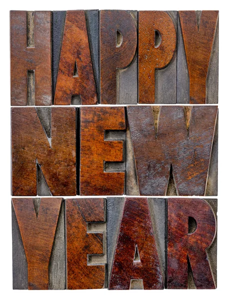 Happy New Year typography — Stock Photo, Image