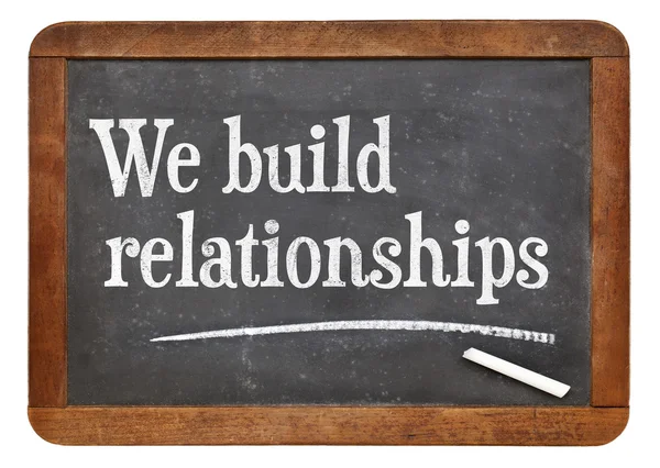 Budujeme vztahy — Stock fotografie