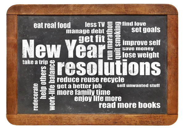 New Year goals or resolutions — Stock Photo, Image