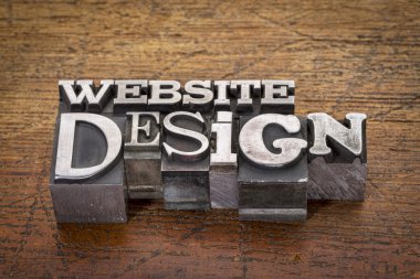 Web sitesi tasarımı metin metal türü